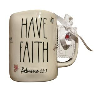Rae Dunn ‘Have Faith’ Butterfly Mug NWT